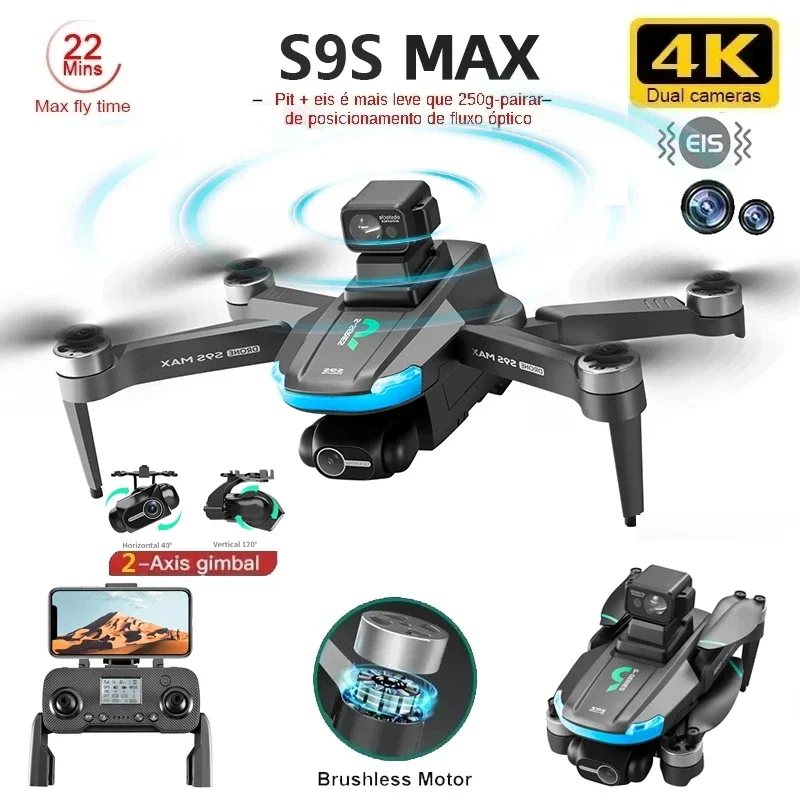 NEW S9S MAX MINI Drone 4K 2-Ax - Drone Gimbal 2 Axis review and price